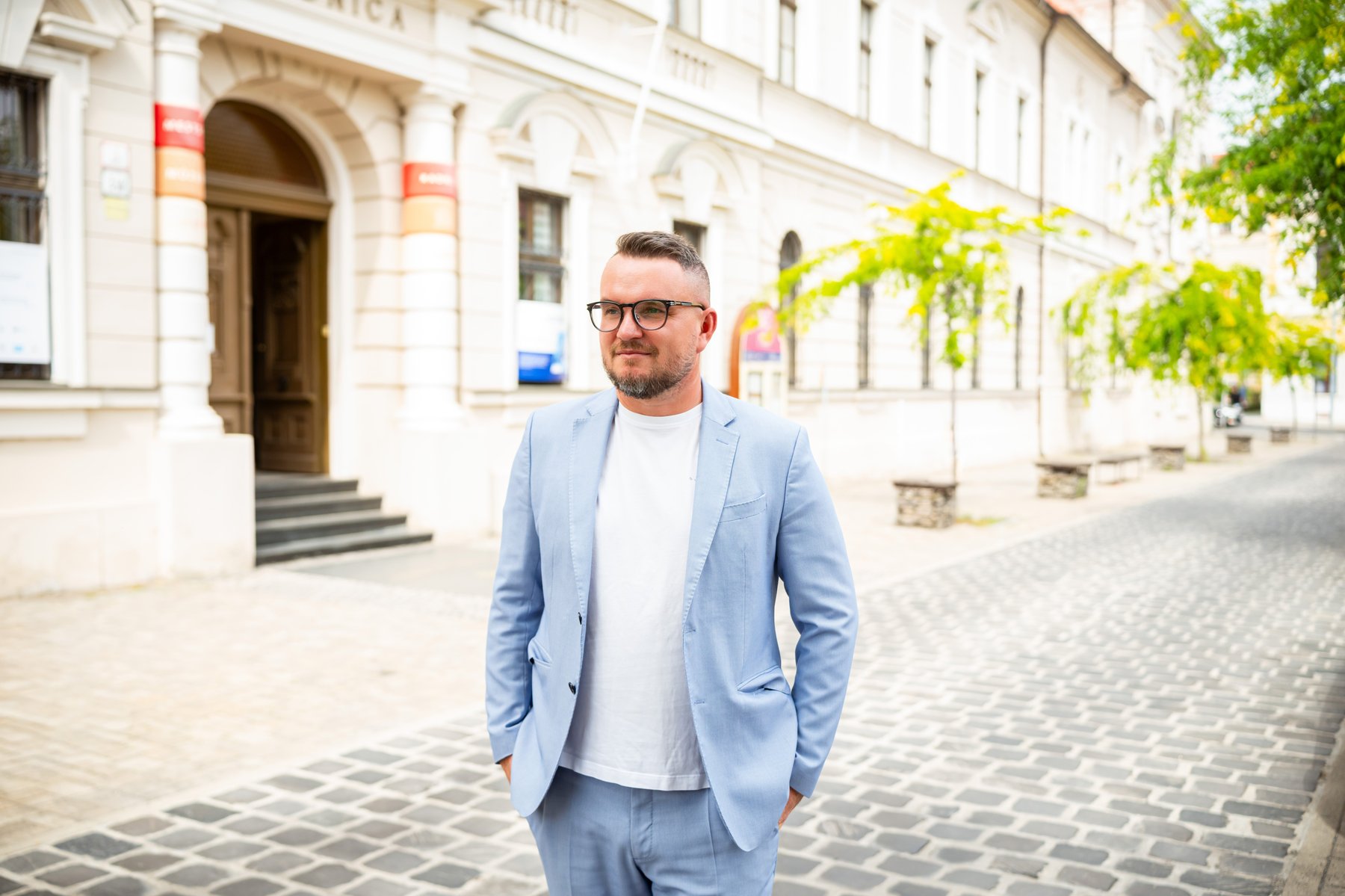 JUDr. Marek Preták v centre Lučenca